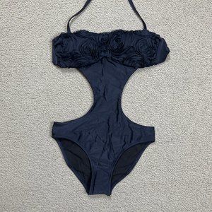 NWOT Vacanze Made in Italy Dark Blue Swimsuit size 10 US